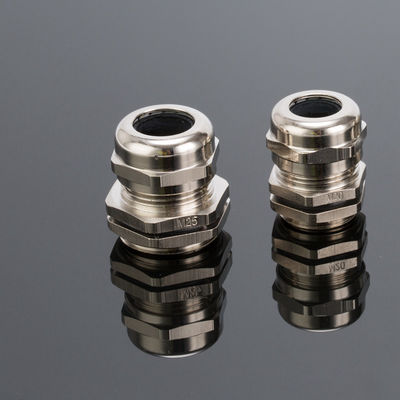 Extra Large NPT Brass Cable Gland Nickel Plated IP68 M100*1.5mm